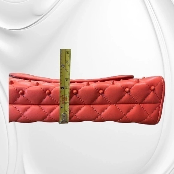 Rebecca MINKOFF coral studded quilted cross body purse EXCELLENT condition - Picture 16 of 16